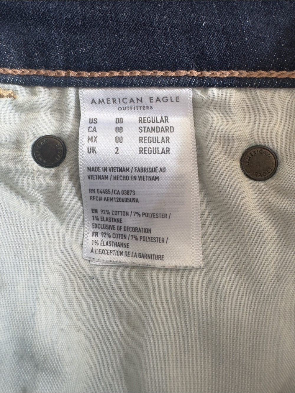 American Eagle Outfitters Dark Blue Flare Jeans - Picture 13 of 13